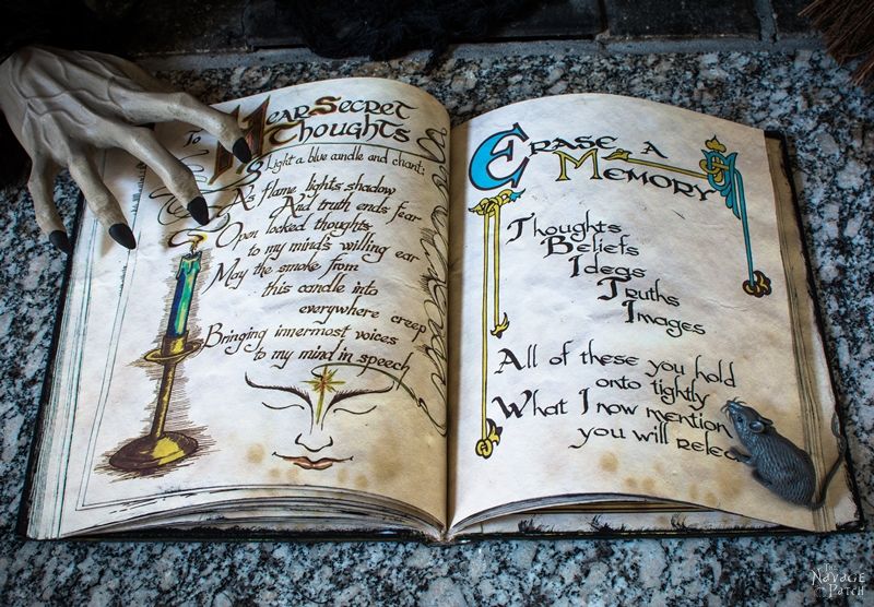 The Book of Shadows | DIY Halloween Spells and Potions prop | DIY spell book | How to make realistic spell book for Halloween | Upcycled and Repurposed Halloween decor | #TheNavagePatch #Upcycle #Repurposed #halloweendecorations #halloween #easydiy #DIY #halloweenparty #halloweencrafts #HarryPotter |TheNavagePatch.com