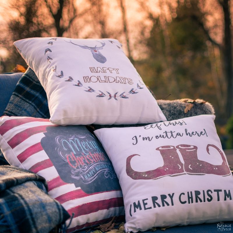 Double Sided Christmas Pillows