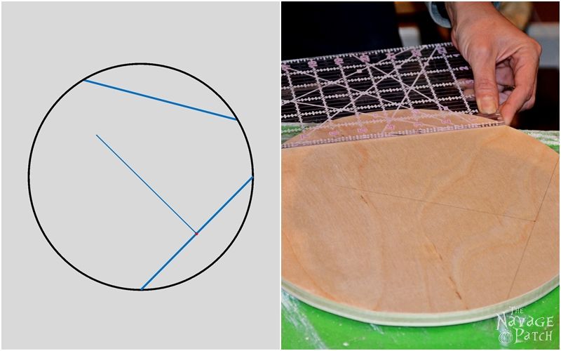 How to Find the Center of a Circle | The easy way of finding the center of a circle | A step-by-step tutorial for finding the center of a circle | TheNavagePatch.com