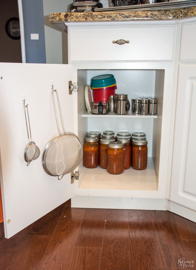 cabinet with jars