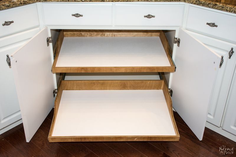 DIY Slide-Out Shelves Tutorial - The Navage Patch