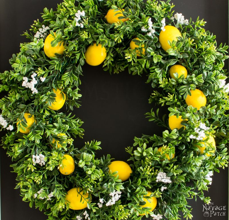 DIY Summer Lemon Wreath