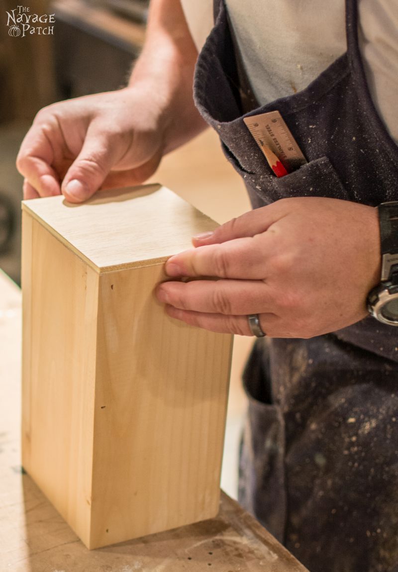 DIY Nesting Herb Boxes | DIY wooden herb crates | Step-by-step hanging herb crate tutorial | Farmhouse style rustic decor | Free stencil | Free printable | Scarborough Fair | Scrap wood home decor | Stenciled home decor | How to stencil | Festive home decor | Cheap & easy crafts | Home decor on a budget | Simple woodworking | #TheNavagePatch #DIY #Farmhouse #FreePrintable #Stencil | TheNavagePatch.com