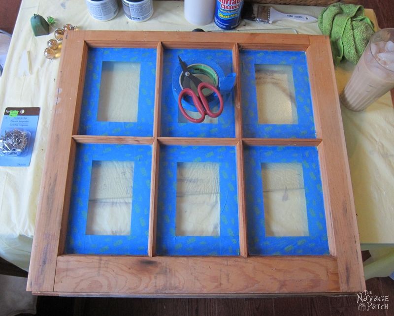 Old Window Makeover With Crackled Paint Finish | How to apply crackle paint | DIY chalk paint recipe | How to paint a window | How to test for lead | Lead paint test | Turning an old window to picture frame | #TheNavagePatch #crackledpaint #DIYchalkpaint #howto #paintedfurniture #upcycled #repurposed #easydiy #cracklepaint #chippedpaint #patina #homedecor #shabbychic | TheNavagePatch.com