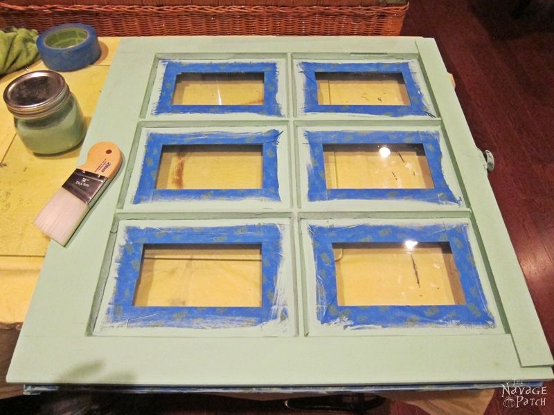 Old Window Makeover With Crackled Paint Finish | How to apply crackle paint | DIY chalk paint recipe | How to paint a window | How to test for lead | Lead paint test | Turning an old window to picture frame | #TheNavagePatch #crackledpaint #DIYchalkpaint #howto #paintedfurniture #upcycled #repurposed #easydiy #cracklepaint #chippedpaint #patina #homedecor #shabbychic | TheNavagePatch.com