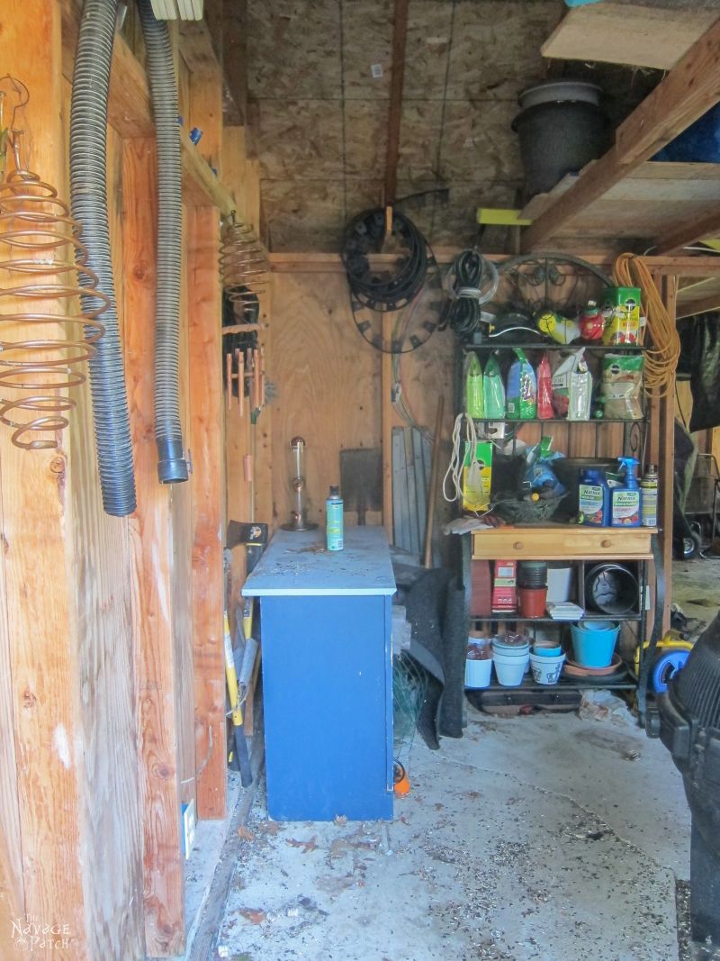 Garden Shed Organization | Creating a Rodent Proof Shed | Simpe and Easy #garden #shed #organization and #cleaning | TheNavagePatch.com