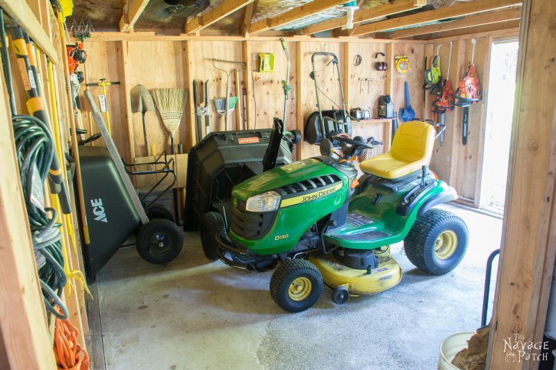 Garden Shed Organization | Creating a Rodent Proof Shed | Simpe and Easy #garden #shed #organization and #cleaning | TheNavagePatch.com