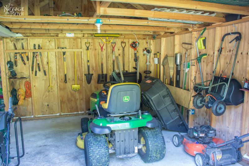 Garden Shed Organization | Creating a Rodent Proof Shed | Simpe and Easy #garden #shed #organization and #cleaning | TheNavagePatch.com