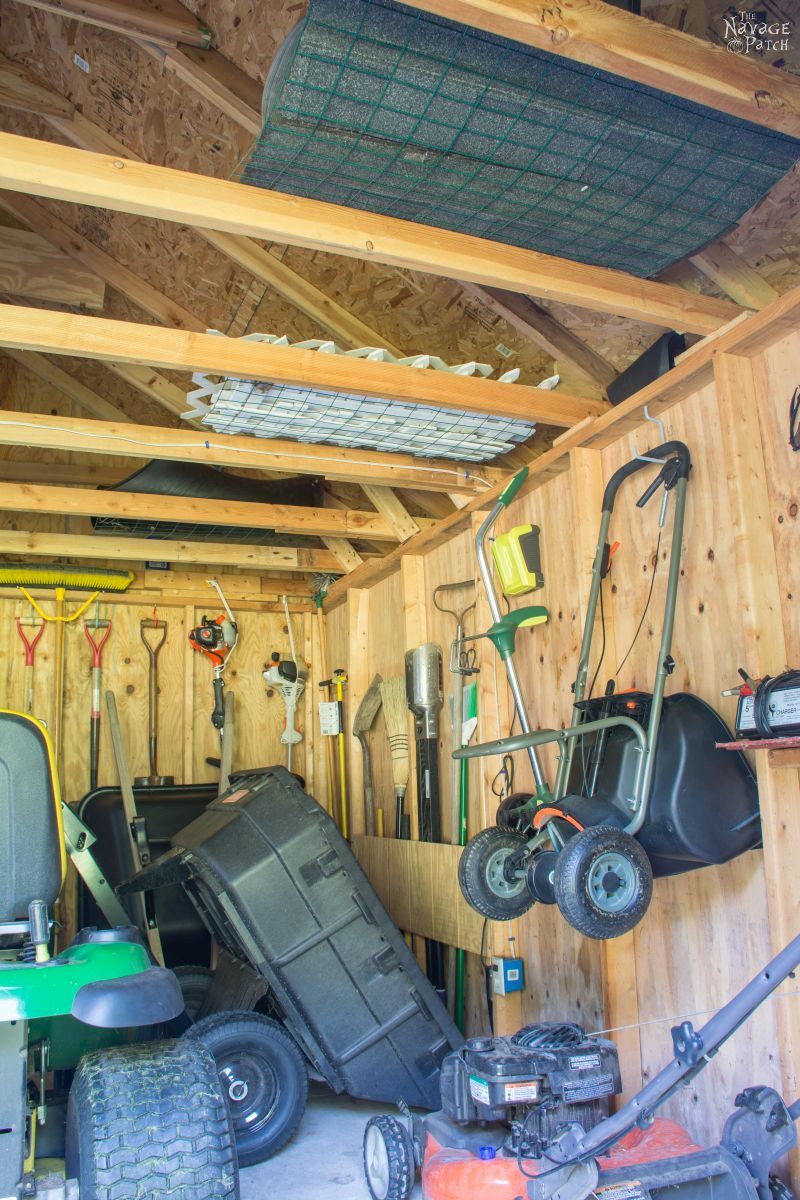 Garden Shed Organization | Creating a Rodent Proof Shed | Simpe and Easy #garden #shed #organization and #cleaning | TheNavagePatch.com