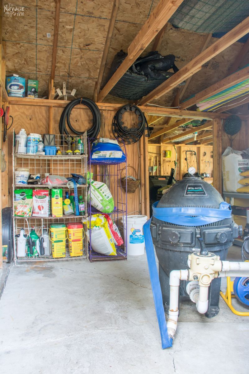 Garden Shed Organization | Creating a Rodent Proof Shed | Simpe and Easy #garden #shed #organization and #cleaning | TheNavagePatch.com