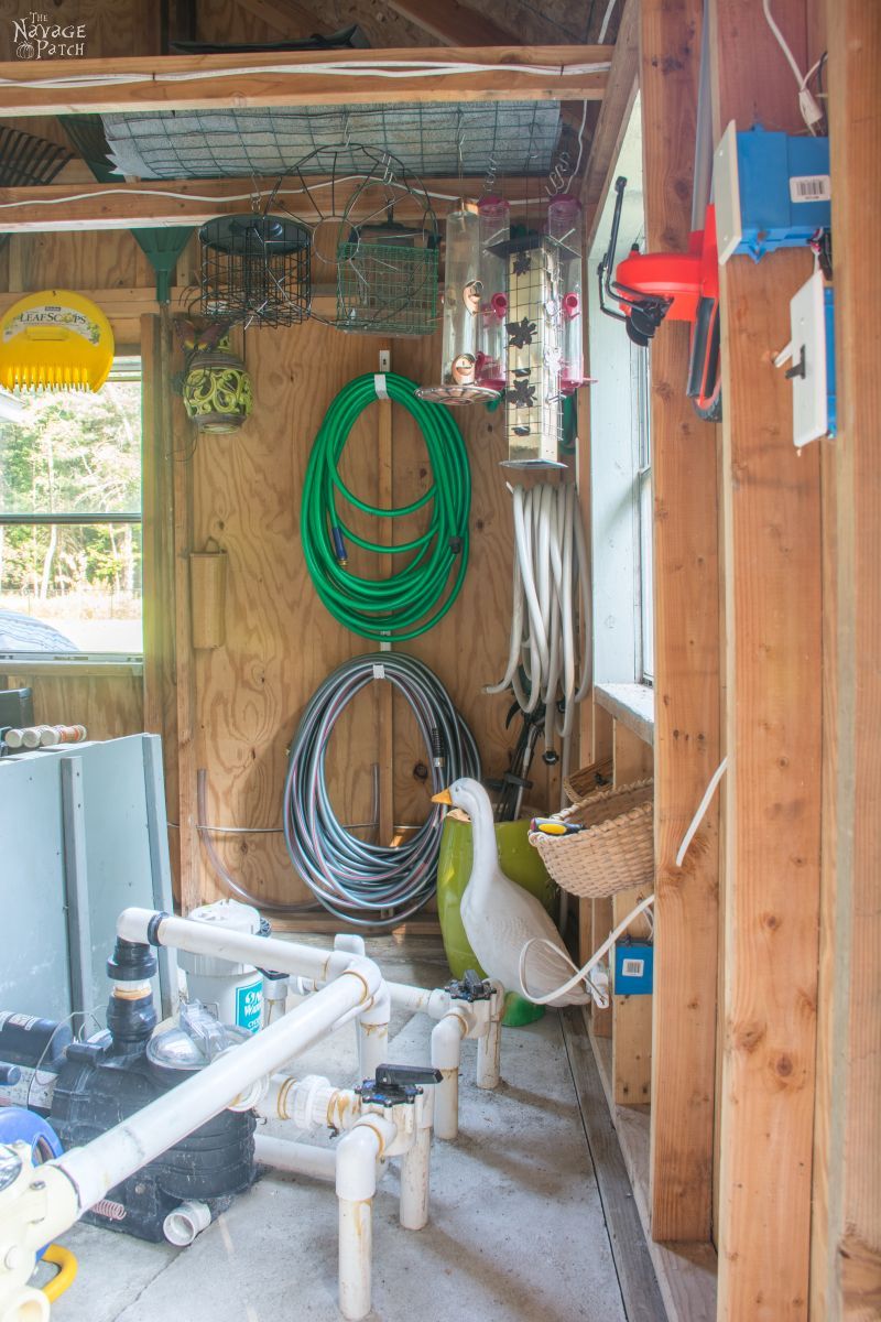 Garden Shed Organization | Creating a Rodent Proof Shed | Simpe and Easy #garden #shed #organization and #cleaning | TheNavagePatch.com