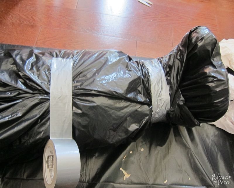 Bagged Bodies: A Life-Size Halloween Prop | DIY Halloween decor | Easy & budget crafts | DIY Life-size Halloween prop | Spooky and gothic decor | Upcycled Halloween decor | TheNavagePatch.com