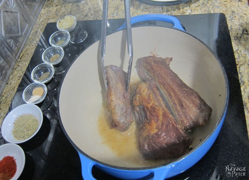 Simple Short Ribs | Quick and easy short ribs | Braised short ribs | TheNavagePatch.com