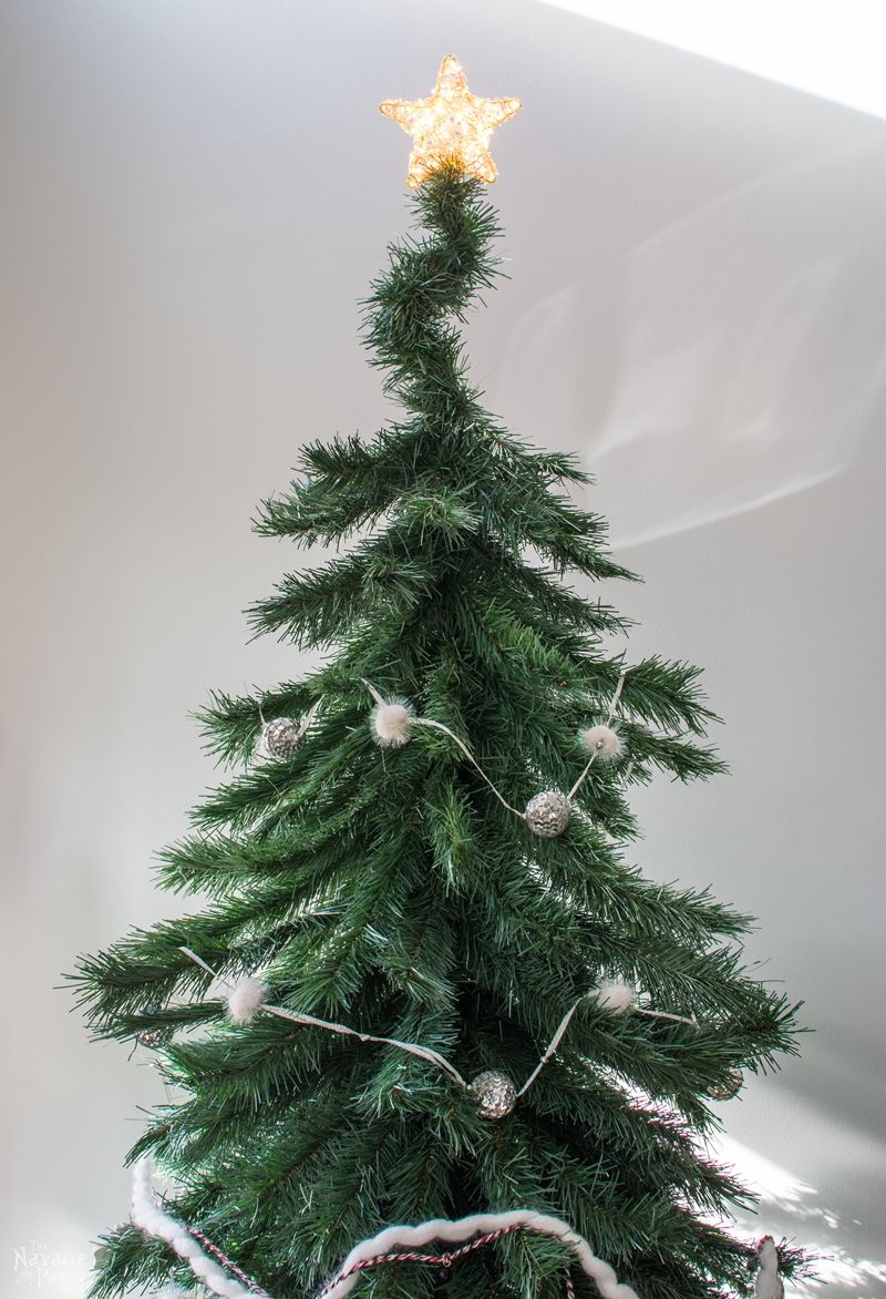 Faux Christmas Tree Repurposed into a DIY Alpine Tree