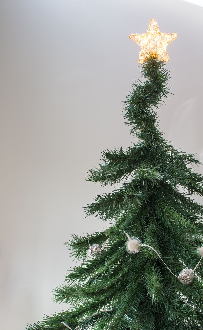 Faux Christmas Tree Repurposed into a DIY Alpine Tree