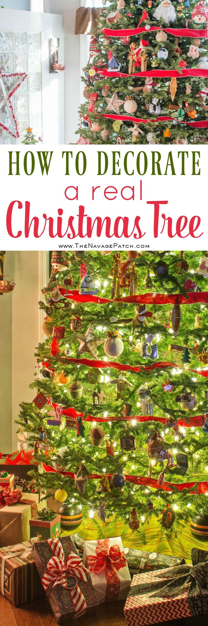 Trimming a sentimental Christmas tree | Christmas tree decoration tips | How to prune your Christmas tree to give the perfect shape | DIY sentimental Christmas ornaments | Christmas traditions | Festive holiday decoration | TheNavagePatch.com