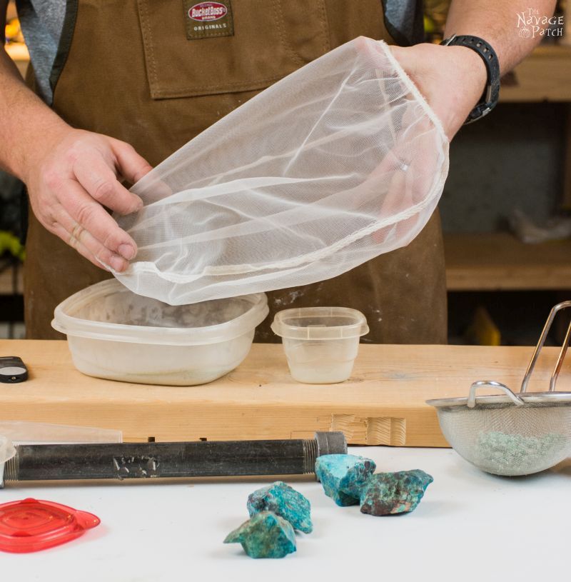 DIY Turquoise Inlay Cheese Board | Handmade cutting board | How to make a cutting board | How to inlay turquoise stone | How to crush turquoise for inlay | How to apply food safe varnish | #TheNavagePatch #diy #tutorial #cuttingboard #turquoise #kitchen #homedecor #DIYhomedecor #woodworking #easyentertaining #cheeseboardideas | TheNavagePatch.com