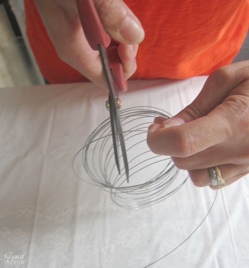 scissors snipping craft wire