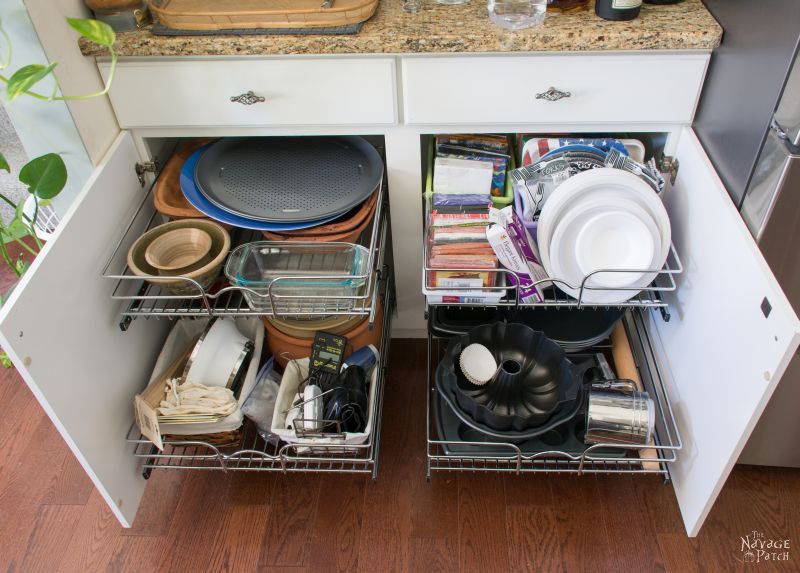 Kitchen Dish Storage Rack With Homemade Drawer Type Pull-out Basket For  Cabinet, Kitchen Organizer For Bowl & Plate Draining