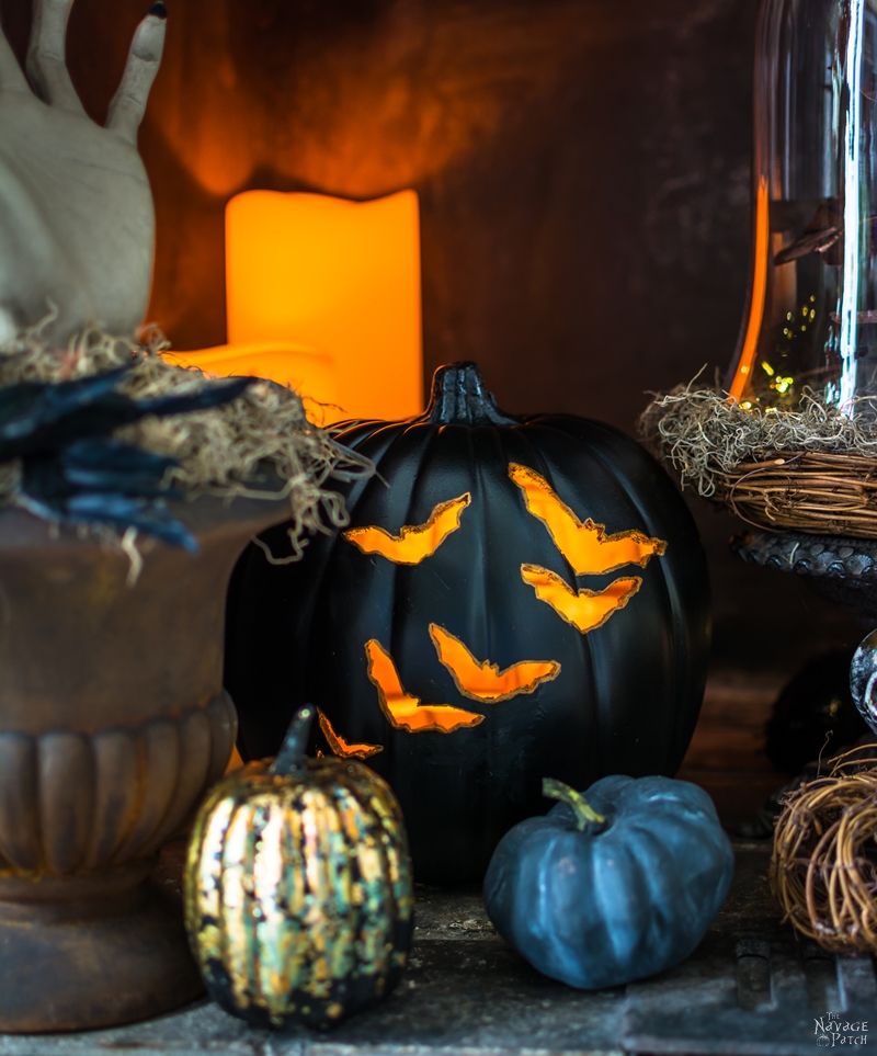 Gilded Decorative Pumpkins - A Simple 5 Minute Craft - The Navage Patch