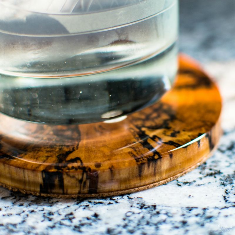 DIY Log Slice Coasters | How to make coasters from logs | Upcycled logs to DIY wooden coasters | How to stop coasters sticking to glasses | Perfect use of cabochon | How to use epoxy resin | Step-by-step epoxy resin coaster tutorial | Epoxy resin tips | Repurposed Log Ideas | #TheNavagePatch #DIY #HomeDecor #Upcycled #Repurposed | TheNavagePatch.com