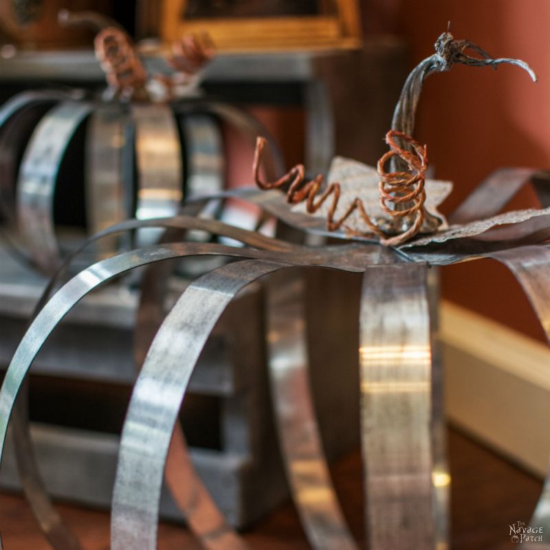 Pottery Barn Knockoff Metal Pumpkins