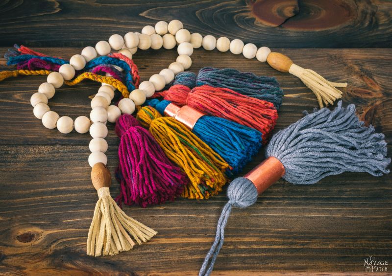 DIY Leather and Yarn Tassels | DIY Embroidery floss tassels | DIY leather tassel keyring | DIY leather tassel bag charm | How to make a yarn tassel | How to make embroidery floss tassels | Step-by-step tassel tutorial | DIY Bohemian style suede tassels | #DIY #tutorial #diytutorial #DIYHomeDecor #BohemianStyle | www.TheNavagePatch.com