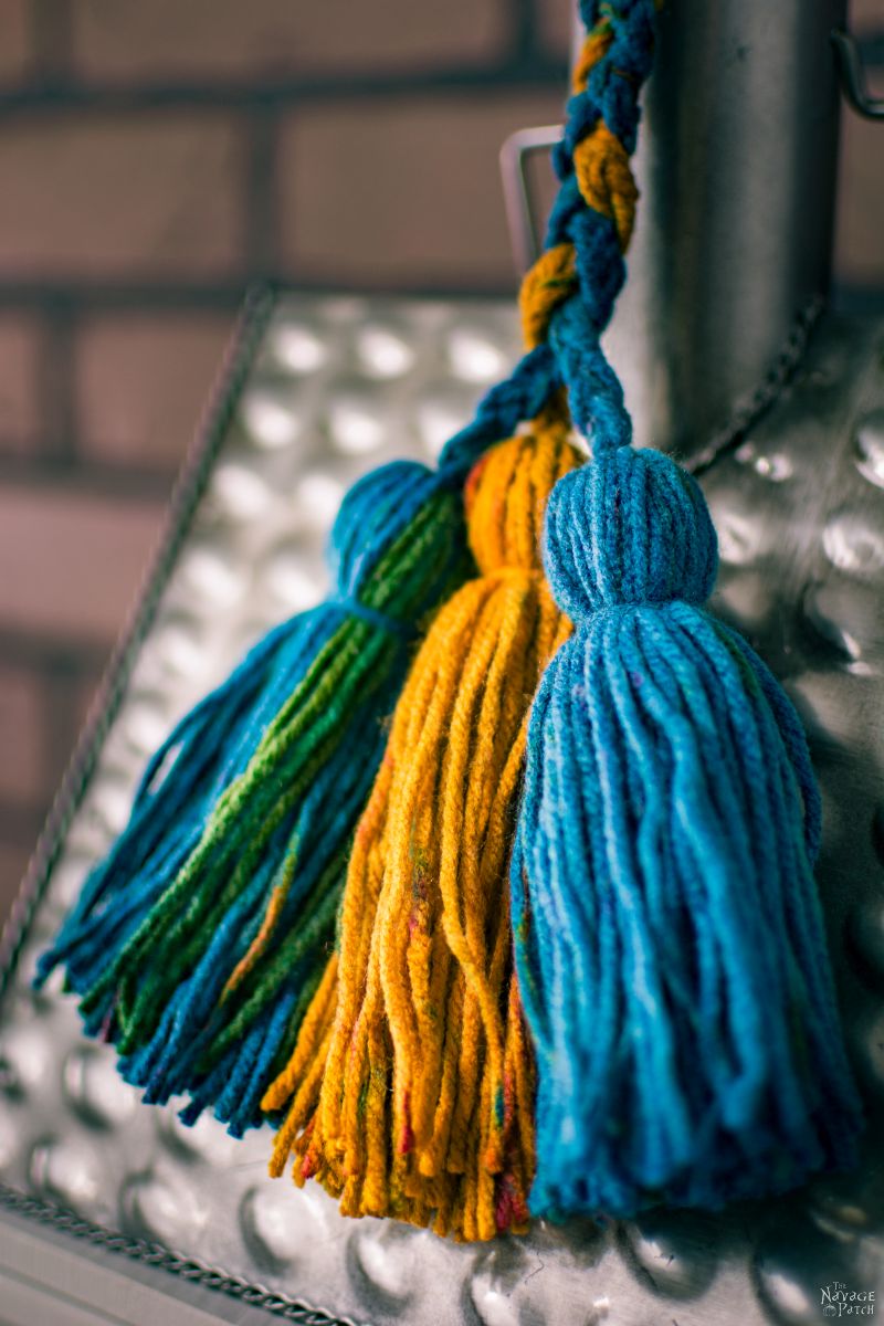 DIY Leather and Yarn Tassels | DIY Embroidery floss tassels | DIY leather tassel keyring | DIY leather tassel bag charm | How to make a yarn tassel | How to make embroidery floss tassels | Step-by-step tassel tutorial | DIY Bohemian style suede tassels | #DIY #tutorial #diytutorial #DIYHomeDecor #BohemianStyle | www.TheNavagePatch.com