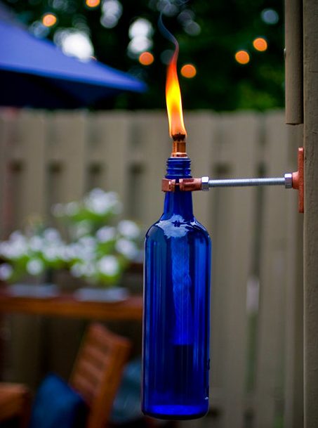 recycled bottle torch