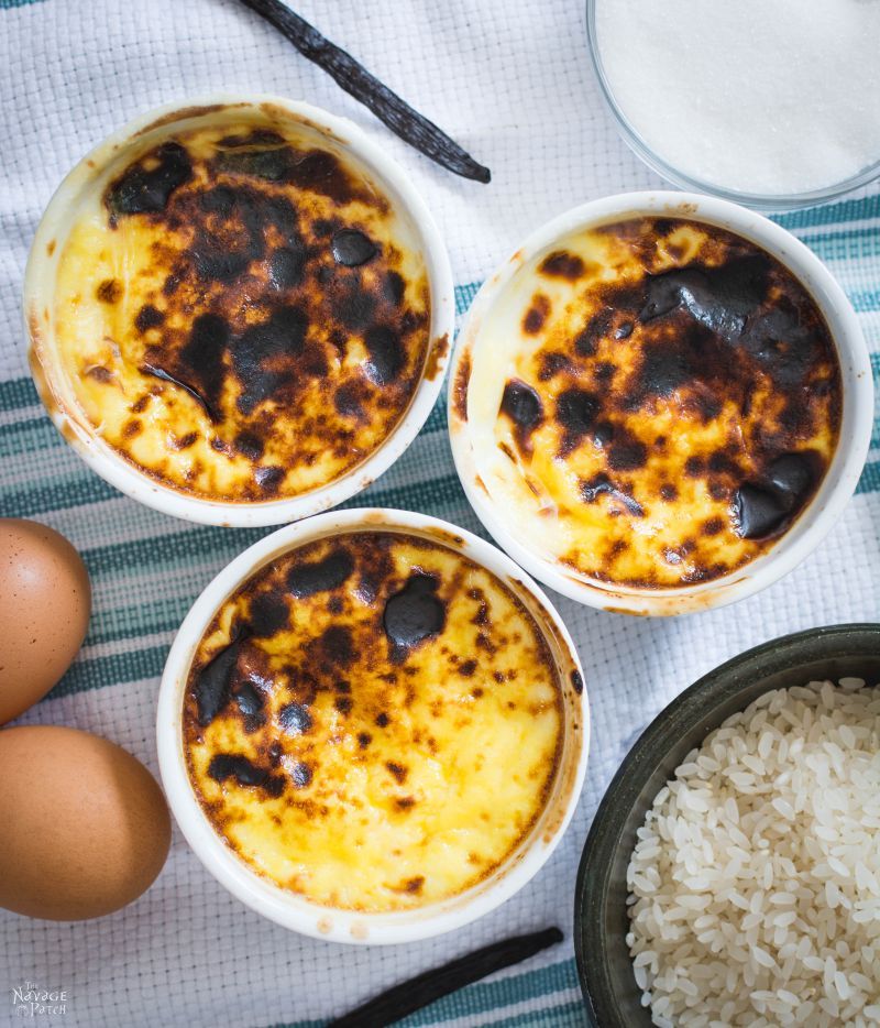 Turkish Rice Pudding (Sütlaç) | Low sugar dessert | healthy dessert | baked dessert | baked rice pudding | Turkish dessert | comfort food | the best rice pudding | Sütlaç Tarifi | Rice pudding recipe | TheNavagePatch.com