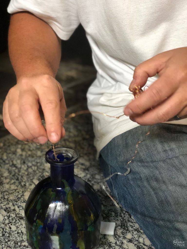 Alcohol Ink Bottle Lights (a 10-minute DIY) - The Navage Patch