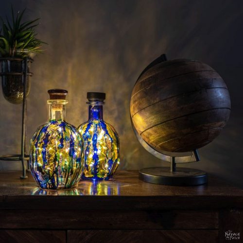 Alcohol Ink Bottle Lights (a 10-minute DIY) - The Navage Patch