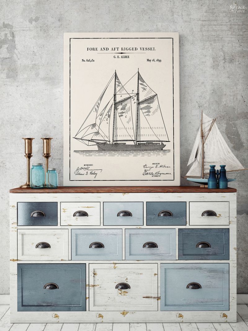 Free Printable Nautical Wall Art | Vintage Nautical Patent Art Free Printables| Free Vintage Blueprints and patent drawings | Free DIY gift | Free Vintage Sailing Ship Patent Posters | Free Vintage Sailing Ship Blueprint and Diagrams | Free Ready-to-print Gallery Wall for Nautical Art Lovers | #TheNavagePatch #FreePrintable #wallart #Coastaldecor #Nauticaldecor #PatentArt #VintagePrintable #Blueprint #FreeArt #GalleryWall #Nautical #Coastal | TheNavagePatch.com