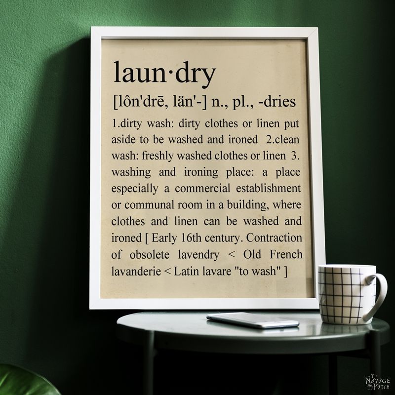 Free Printable Wall Art for Laundry Room