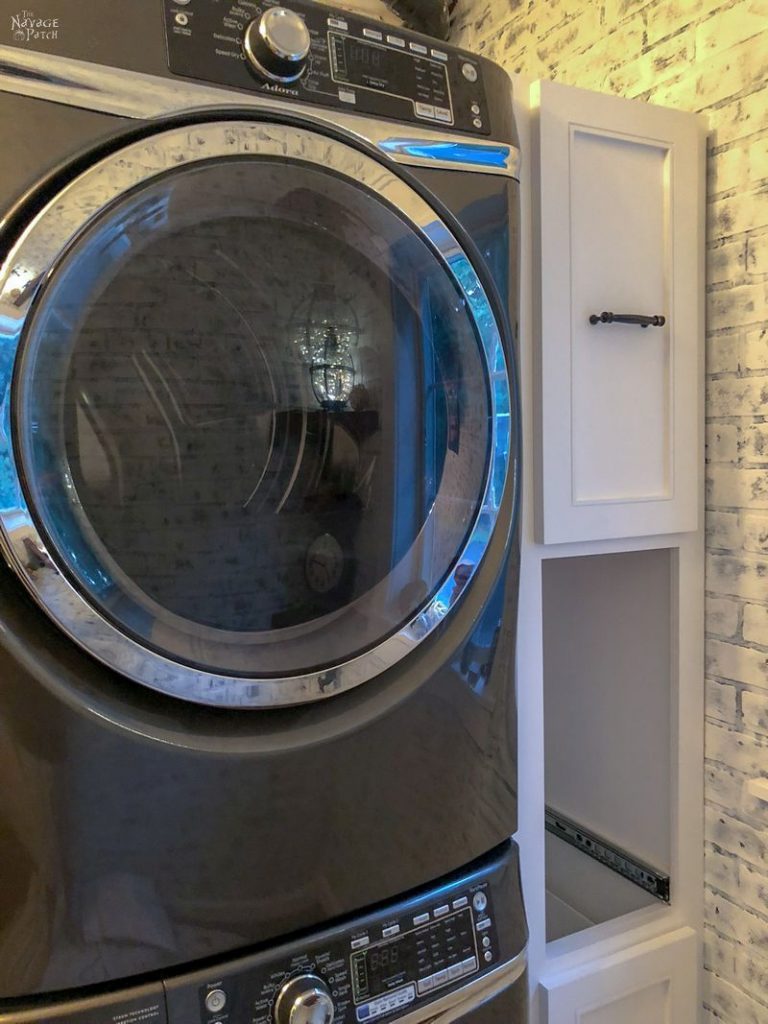 Picture of Laundry Room Cabinet with Pull-Out Shelves - The Navage Patch