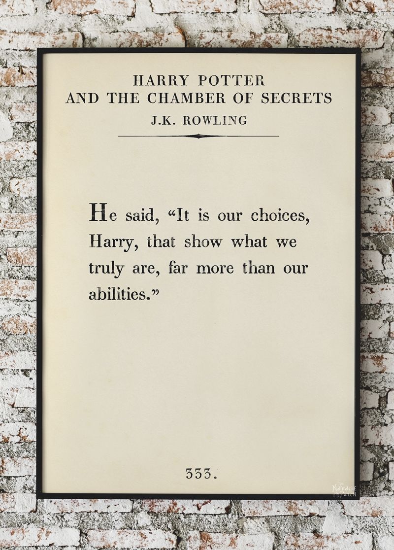 Free Printable Book Page Quote Art | Free printable oversize book page art | Amazing set of free printable book page quotes from famous authors | Free oversize typography wall art | Easy DIY farmhouse style wall decor | Ready to print gallery wall | #TheNavagePatch #FreePrintable #FreeWallArt #easydiy #GalleryWall #BookPage #Quotes #Typography | TheNavagePatch.com