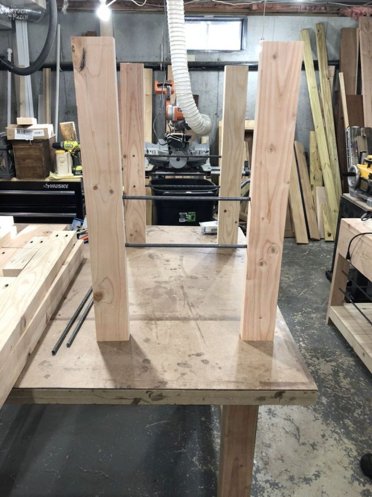 DIY Rustic Console Table with Free Plans! - The Navage Patch