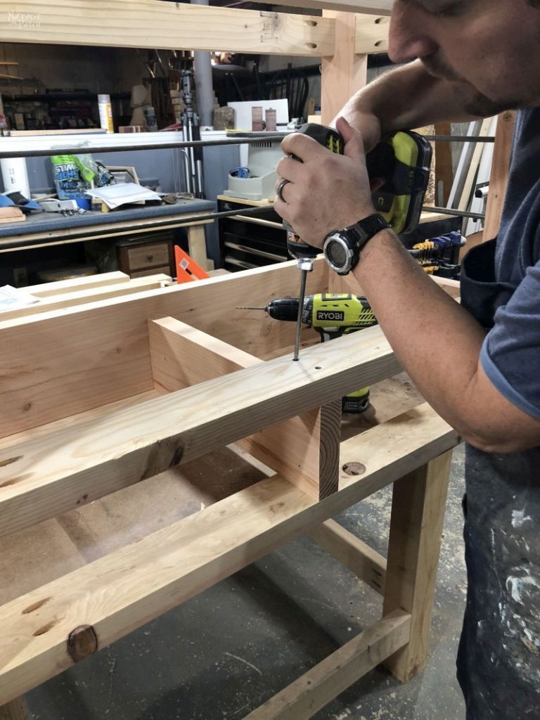 DIY Rustic Console Table with Free Plans! - The Navage Patch