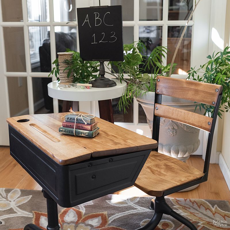 Vintage School Desk Makeover