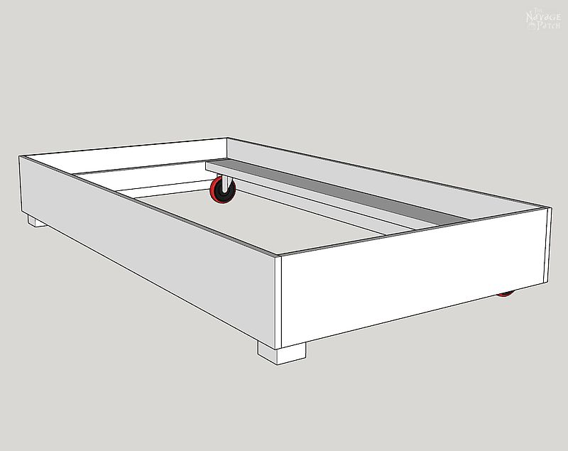 computer generated plan of daybed