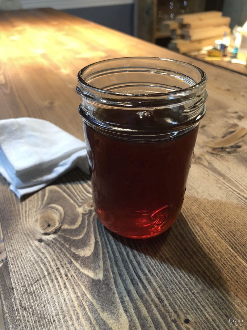 Mason Jar of Greg's Wonder Finish