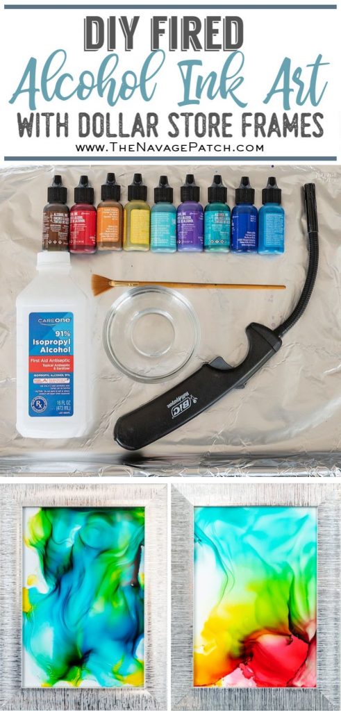 DIY Fired Alcohol Ink Art - The Navage Patch