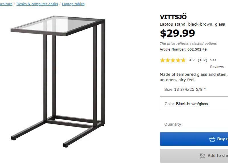 Ikea Vittsjo Laptop Stand