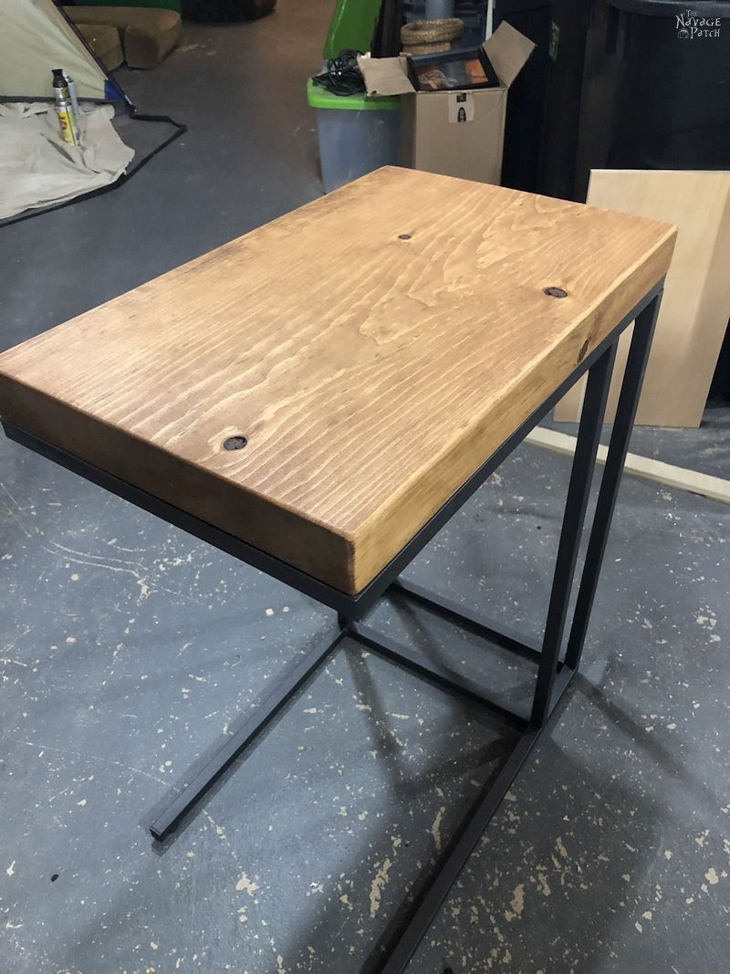 IKEA Laptop Stand with pine top