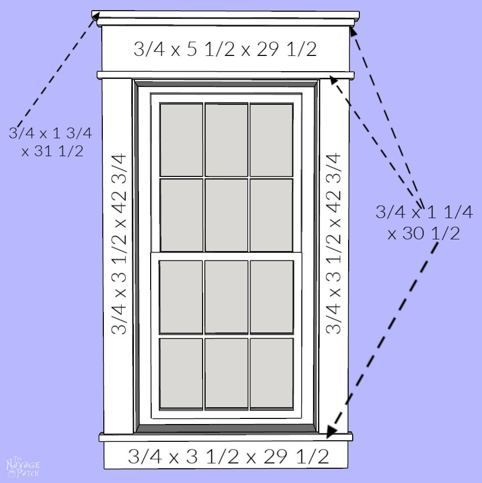 DIY Craftsman Style Trim for Windows and Doors - TheNavagePatch.com