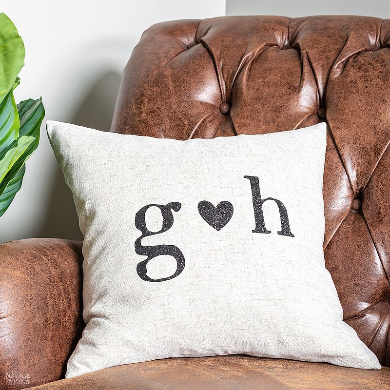 How To Work With Cricut Glitter Iron-On + Free Pillow Covers