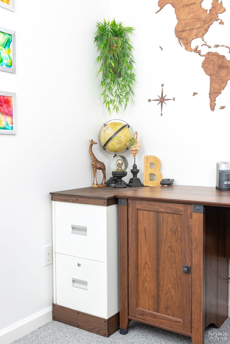 metal filing cabinet makeover