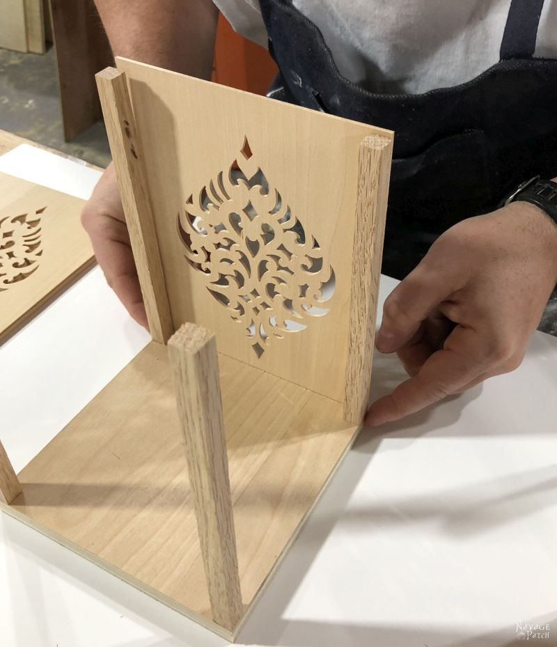 assembling a moroccan candle holder