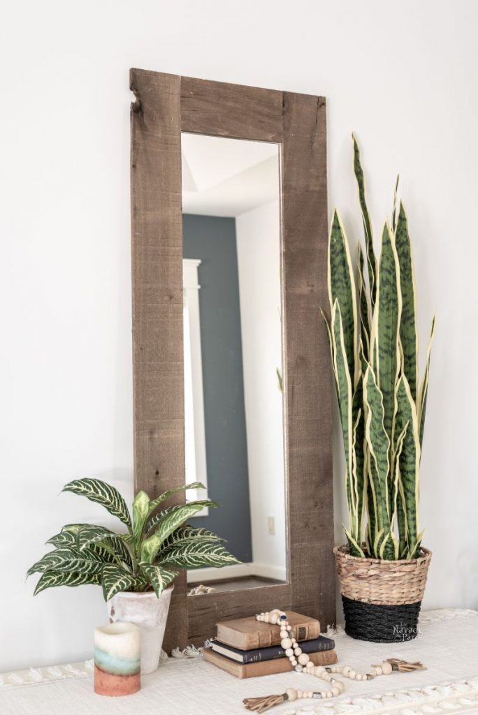 DIY Rustic Mirror Frame The Navage Patch