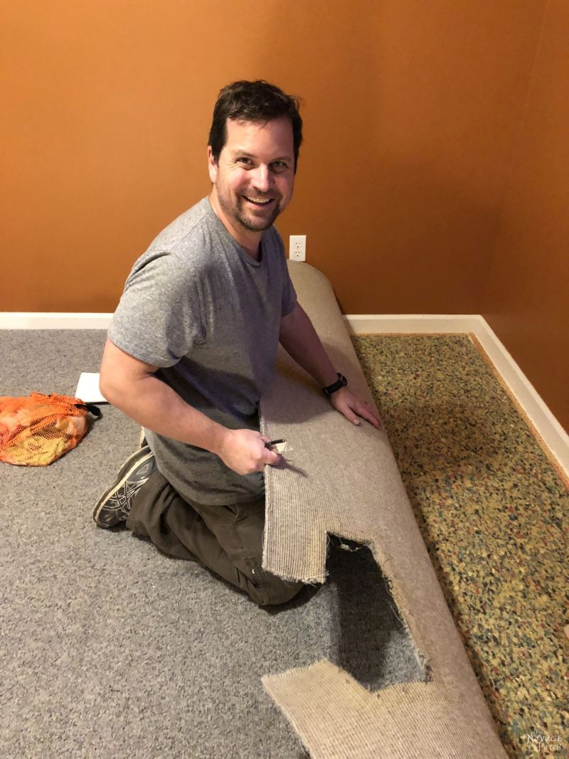 removing carpet